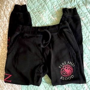 Game of Thrones (Targaryen) Sweatpants - Black - Medium
